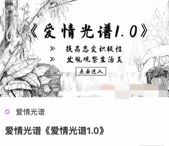 爱情光谱《爱情光谱1.0》