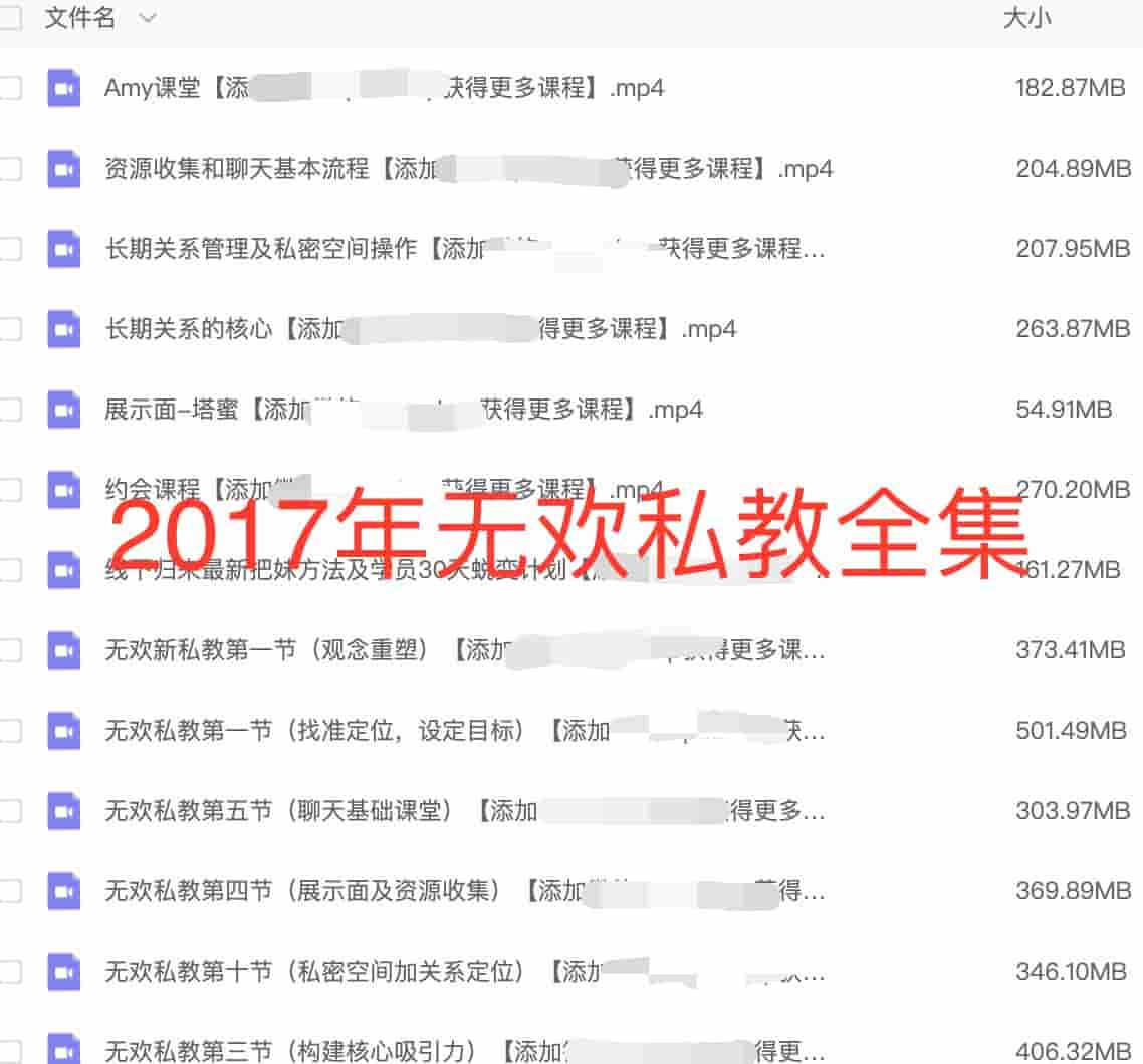 2017年<strong>浪迹</strong>无欢私教全集