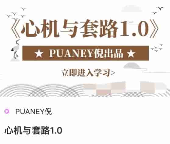 PUANEY心机与套路1.0